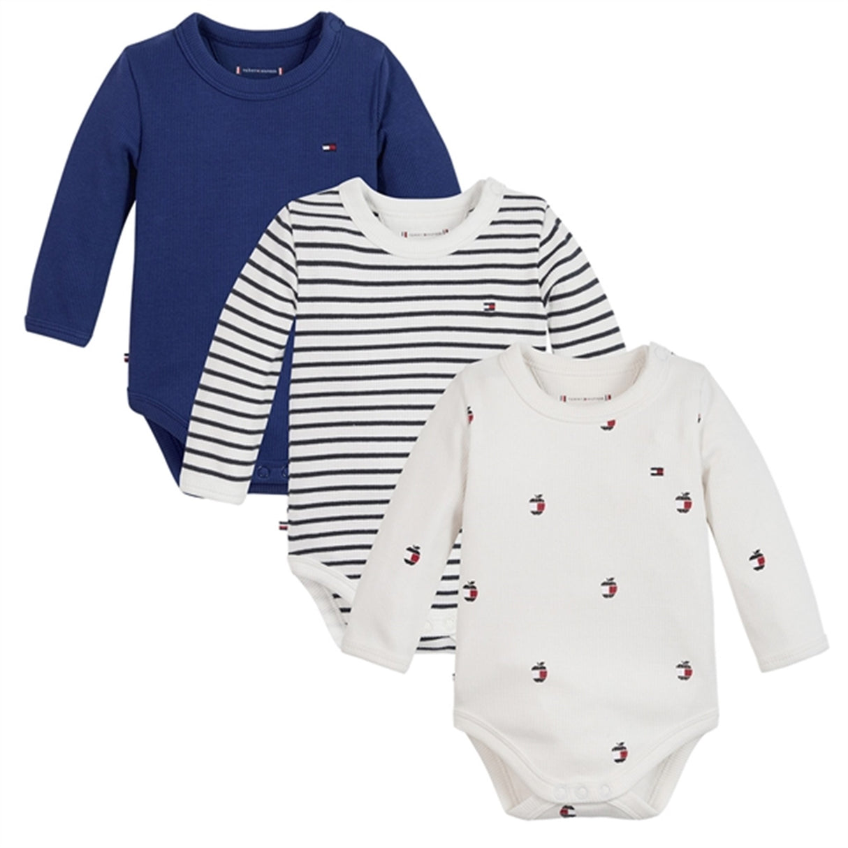 Tommy Hilfiger Baby Body Gaveeske 3-Pakning Pilot Blue