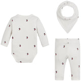 Tommy Hilfiger Baby Rib Gaveeske 3-Pak Ancient White Apple Allover 2