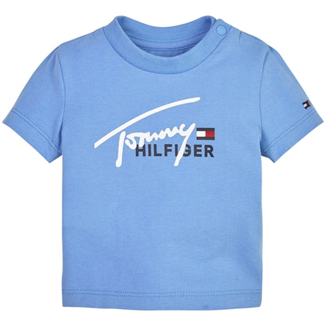 Tommy Hilfiger Baby Script Logo T-shirt Skysail