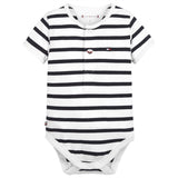 Tommy Hilfiger Baby Striped Henley Body Desert Sky Stripe