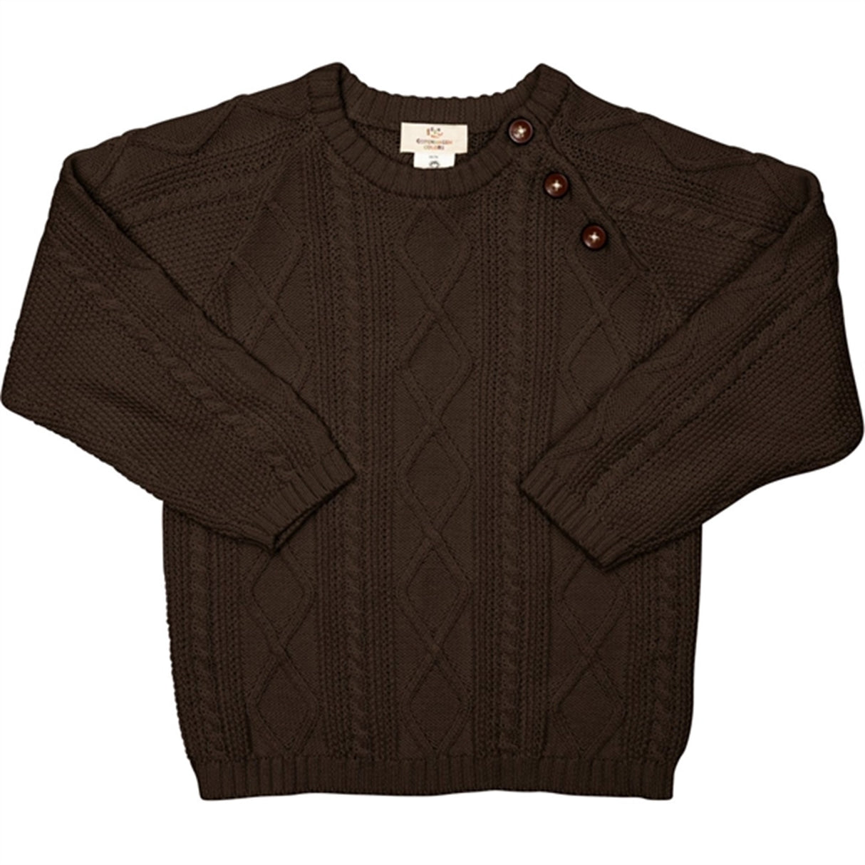 Copenhagen Colors Dark Brown Strikket Genser