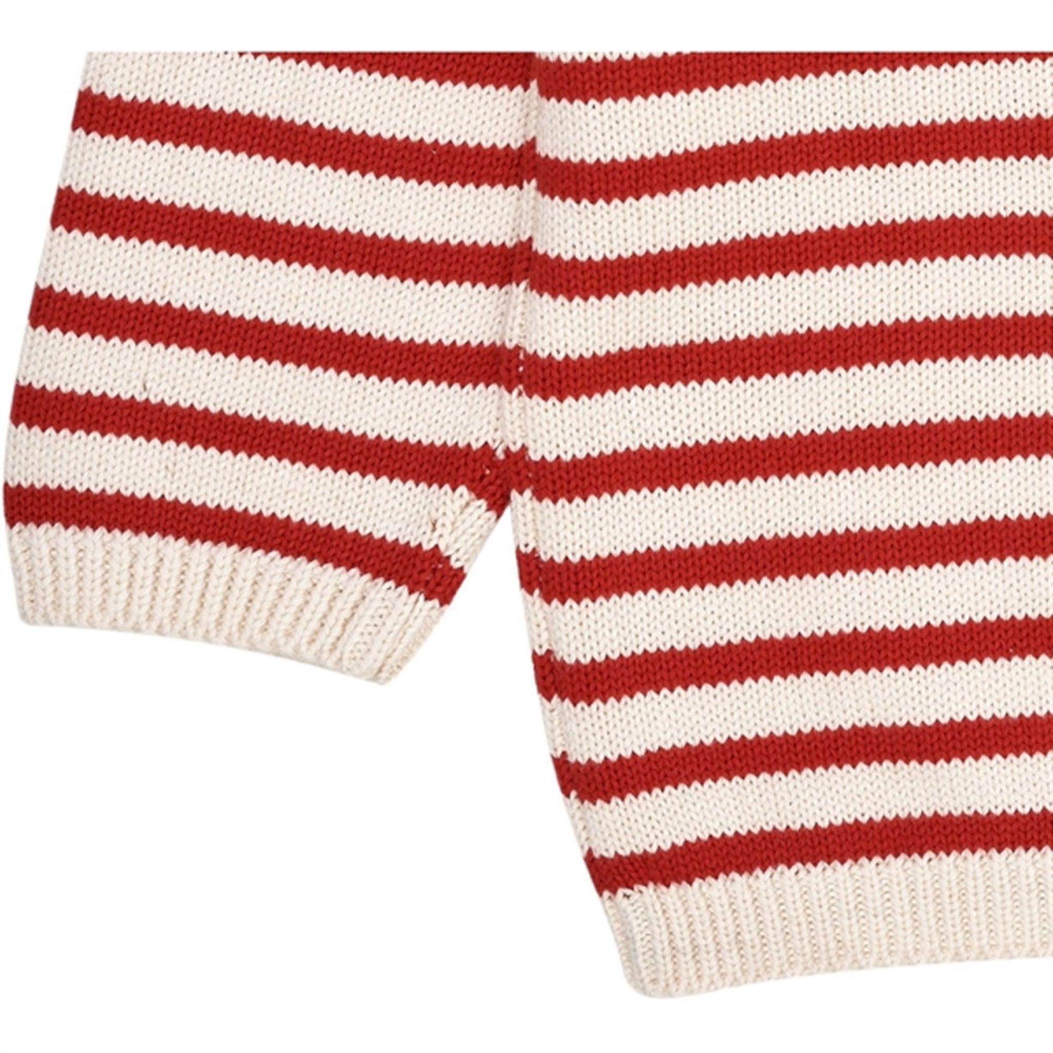 Copenhagen Colors Cream/Red Combi Strikk Sailor Sweater Stripe 8