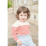 Copenhagen Colors Dusty Rose/Red Comb. Strikk Sailor Stripe Sweater 2