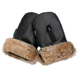 KongWalther Østerbro Barnevogn Hanske Faux Black Fur