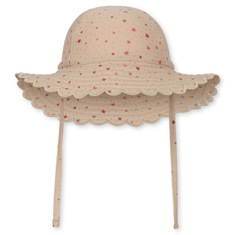 Konges Sløjd Etoile Pink Sparkle Baie Scallop UV Solhatt