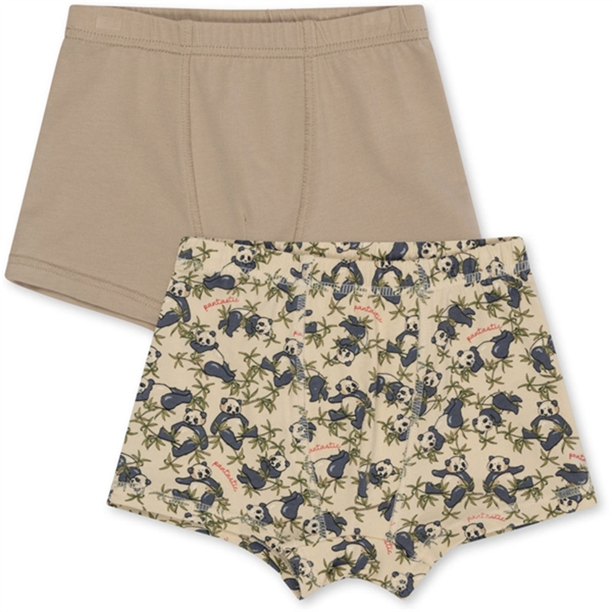 Konges Sløjd Panda/Oxford Tan Basis 2-pakning Boksershorts