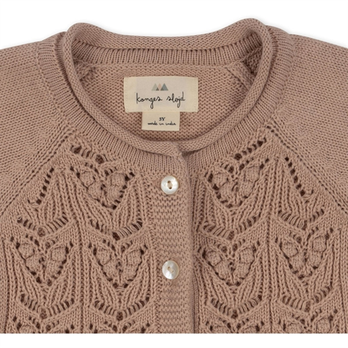 Konges Sløjd Peach Blush Cabby Strikk Cardigan 5