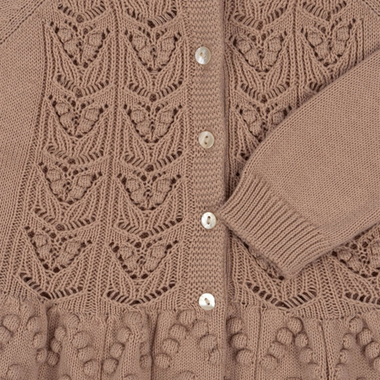 Konges Sløjd Peach Blush Cabby Strikk Cardigan 6