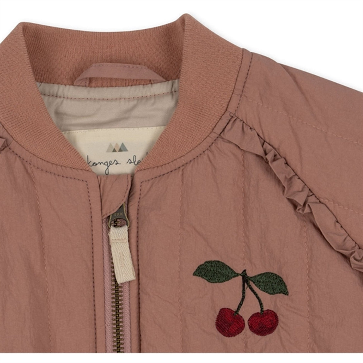 Konges Sløjd Juno Frill Bomber Termo Jakke Cameo Brown 9