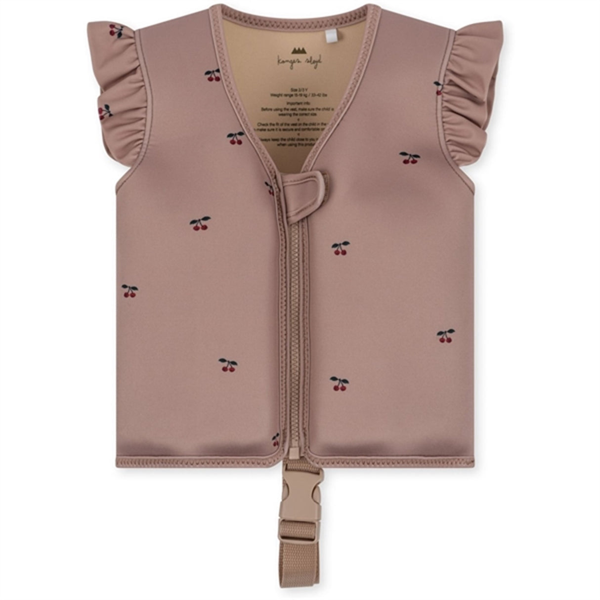 Konges Sløjd Neoprene Svømmevest Frill Cherry