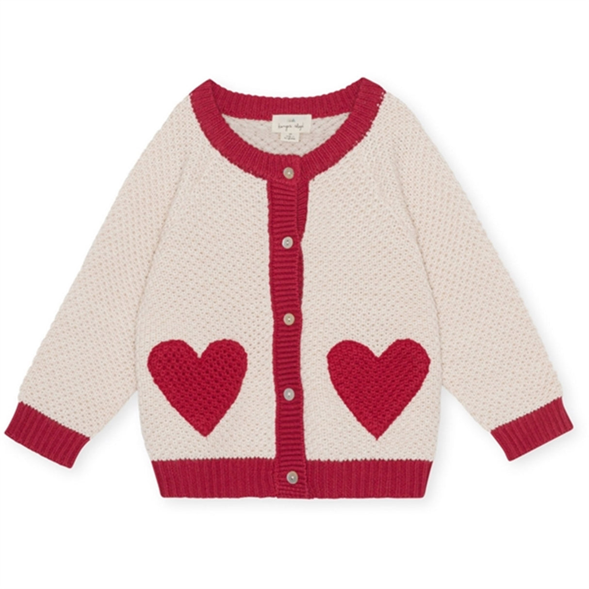 Konges Sløjd Heart Mix Arc Strikk Ull Cardigan