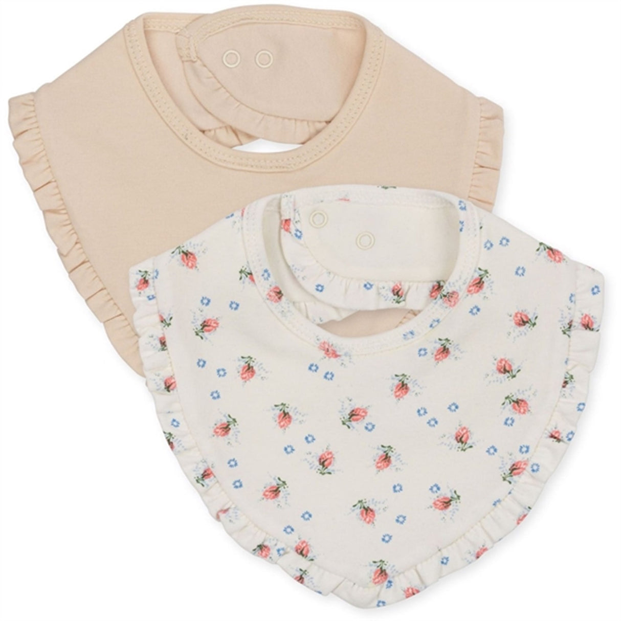 Konges Sløjd Brise Dé Été White/Nouvelle Peach Basic 2-Pak Smekke med Volang