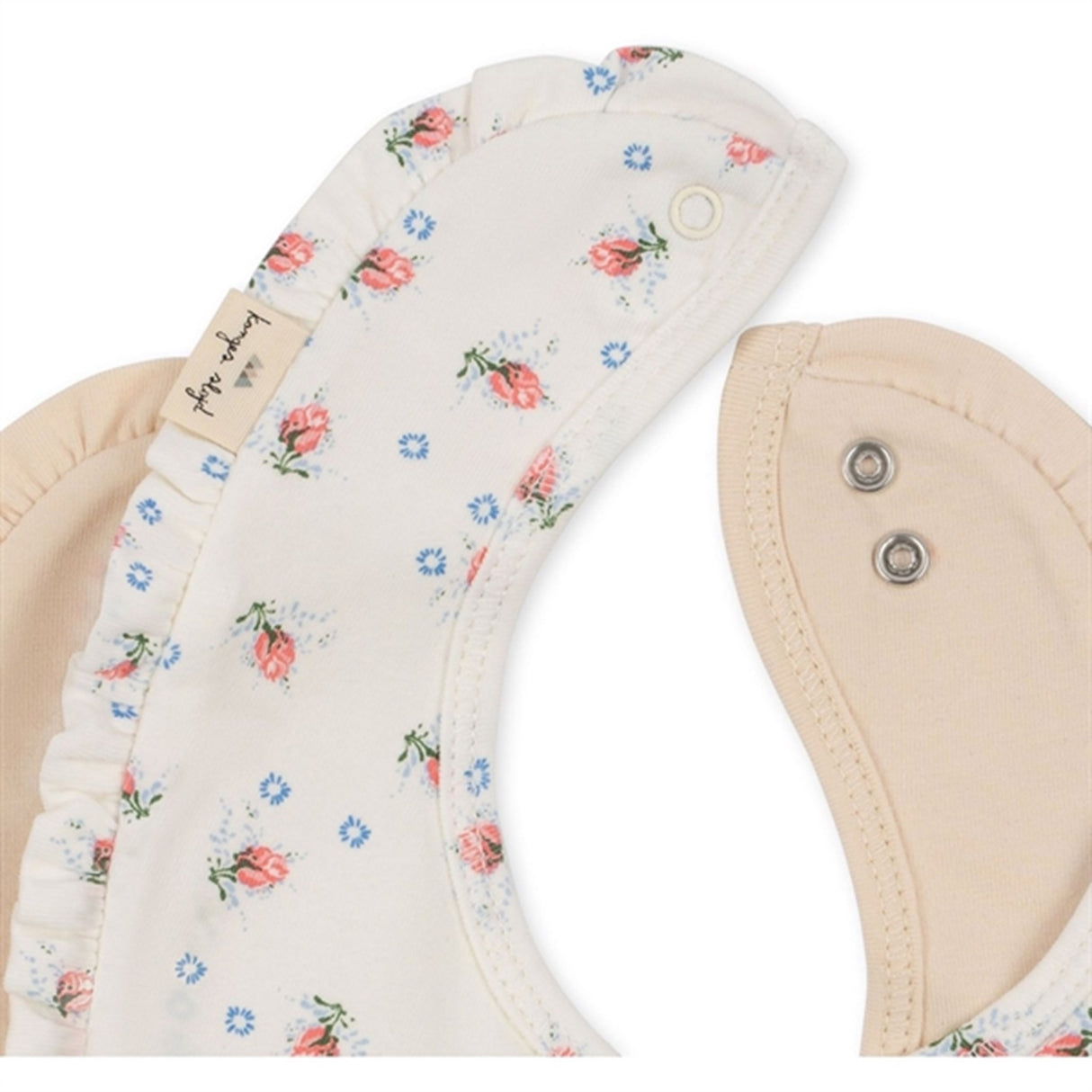 Konges Sløjd Brise Dé Été White/Nouvelle Peach Basic 2-Pak Smekke med Volang