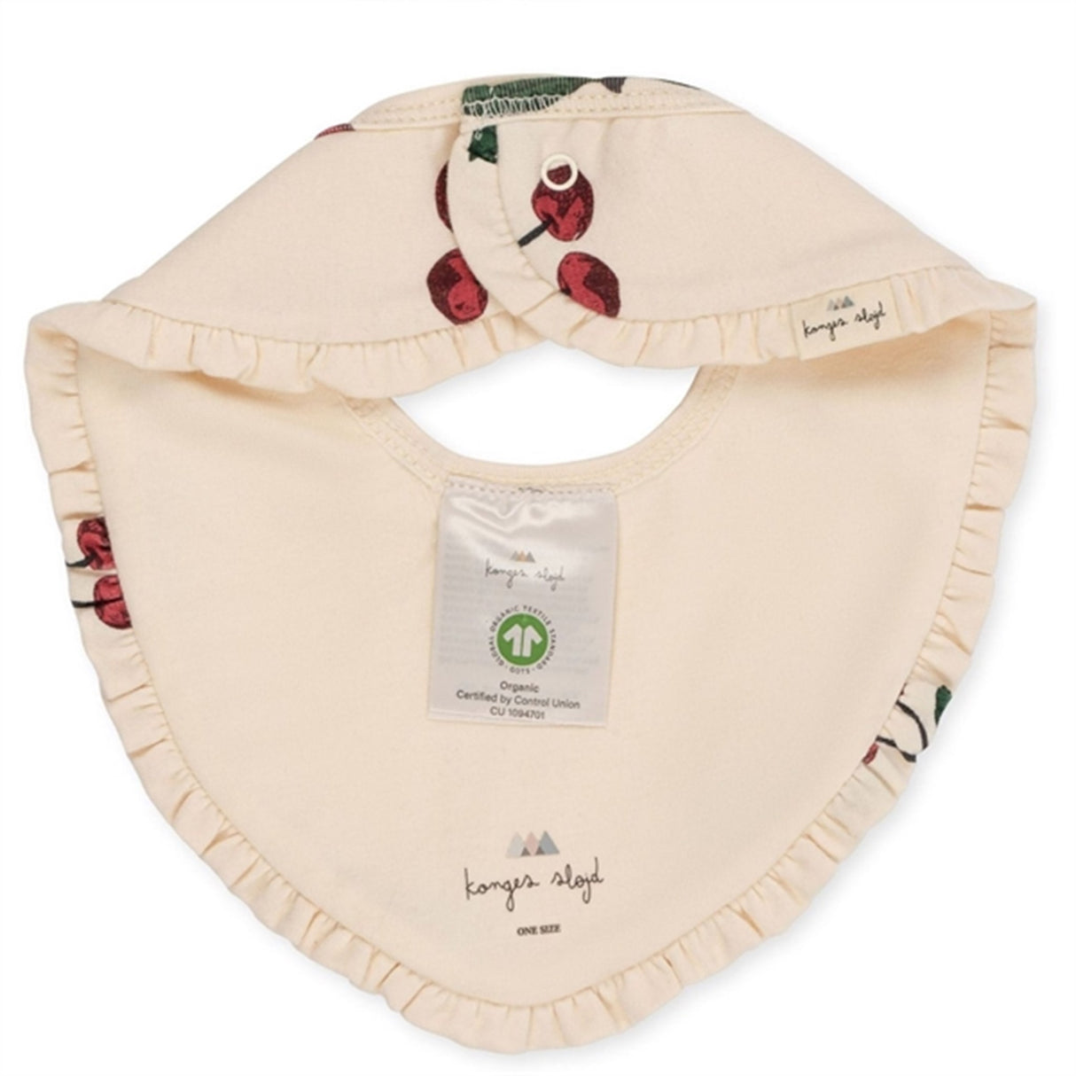 Konges Sløjd Ma Grande Cerise/Nouvelle Peach Basic 2-Pak Smekke med Volang