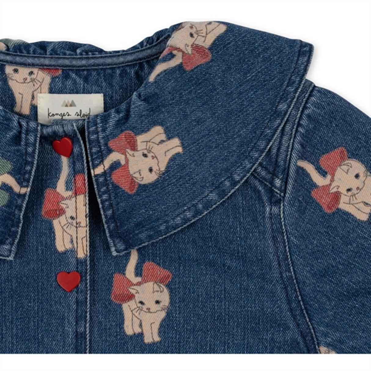 Konges Sløjd Kitty Bow Magot Denimskjorte 5