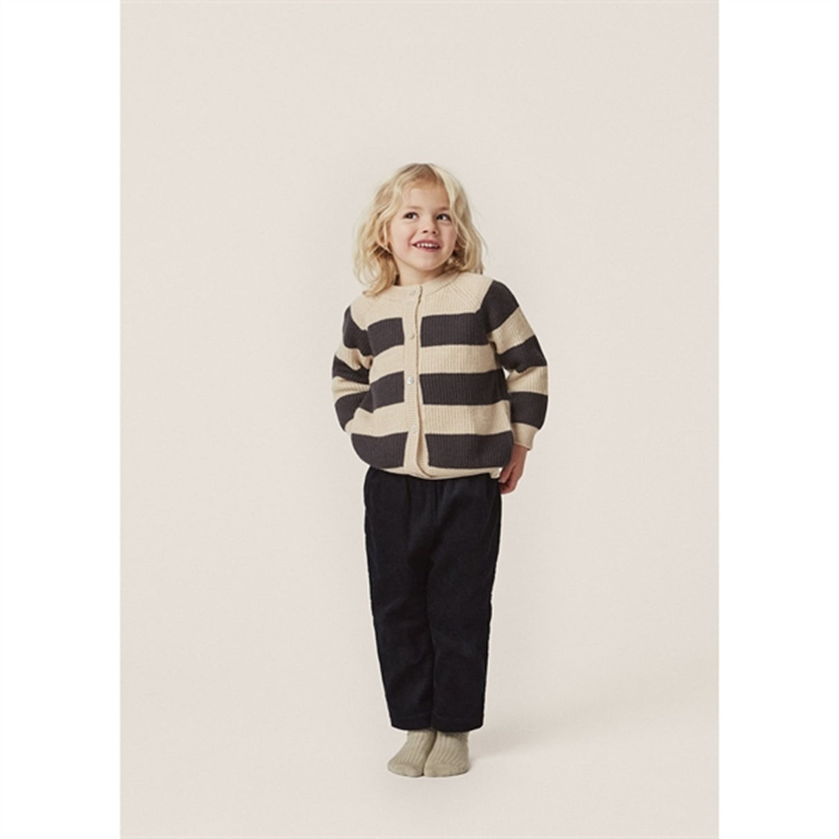 Konges Sløjd Magnet Stripe Vitum Strikket Cardigan