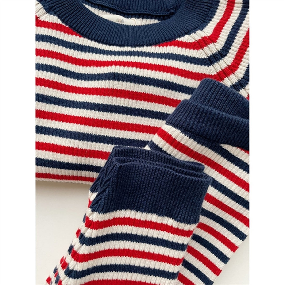 Konges Sløjd Navy Stripe Meo Strikket Genser 5