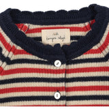 Konges Sløjd Navy Stripe Meo Cardigan med Muslingekant 7