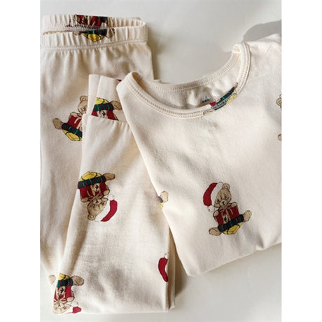 Konges Sløjd Christmas Teddy Basic Bluse/Bukser Sett