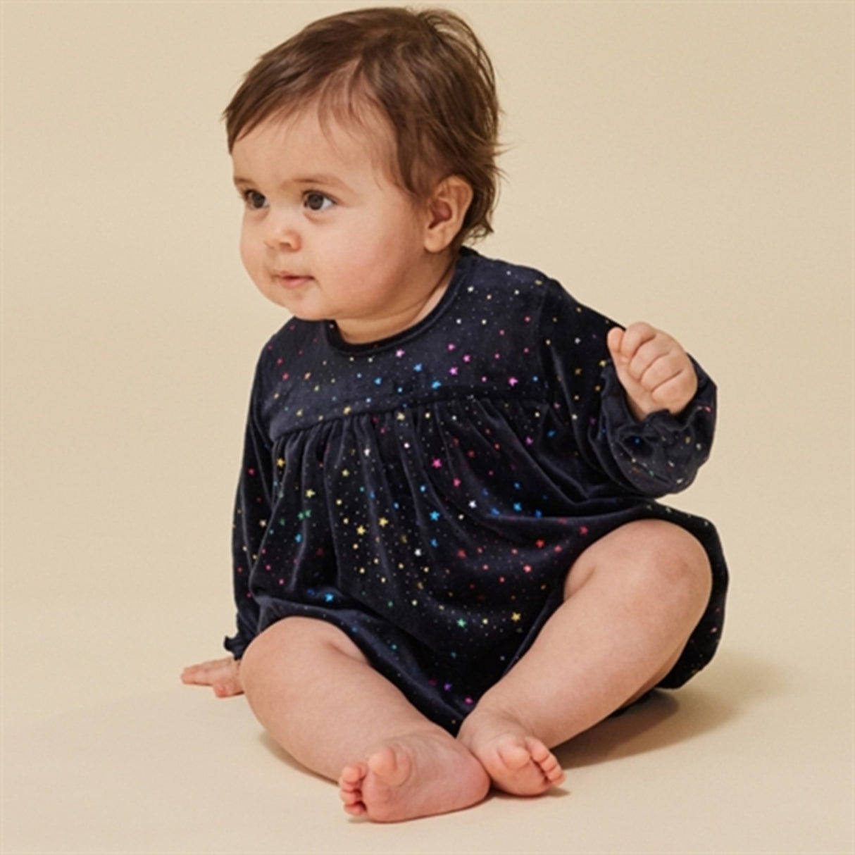 Konges Sløjd Etoile Multi Sparkle Jingle Glitter Romper Kjole 3