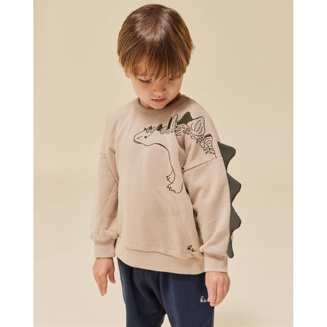 Konges Sløjd Oxford Tan Lou Animal Spike Dino Collegegenser 2