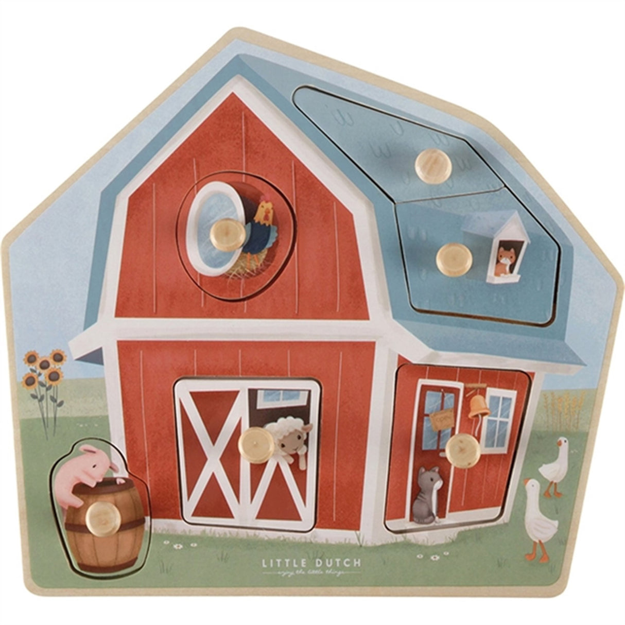 Little Dutch Little Farm Puslespill Av Tre FSC