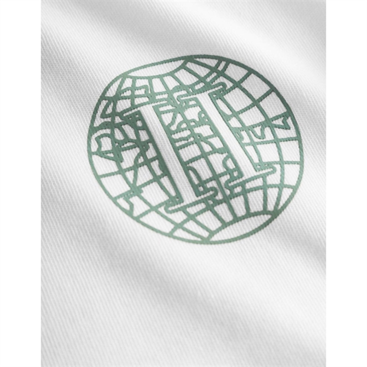 Les Deux Kids White/Dark Ivy Green Globe T-Shirt 3