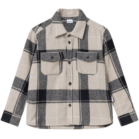 Les Deux Kids Dusty Teak/Black Lennon Check Overshirt