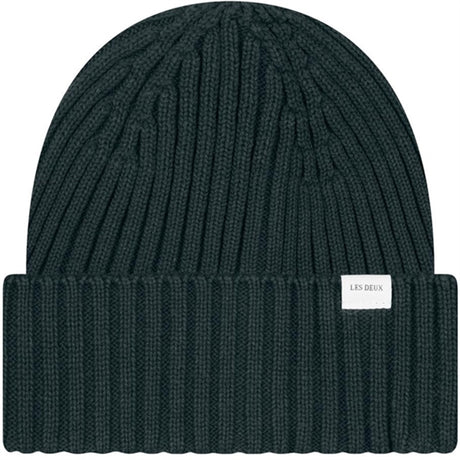 Les Deux Kids Pine Green Walter Bomull Rib Beanie