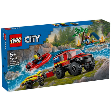 LEGO® City Firehjulsdrevet Brannbil med Redningsbåt