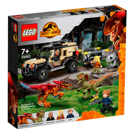 LEGO® Jurassic World™  Pyroraptor- og Dilophosaurus Transport