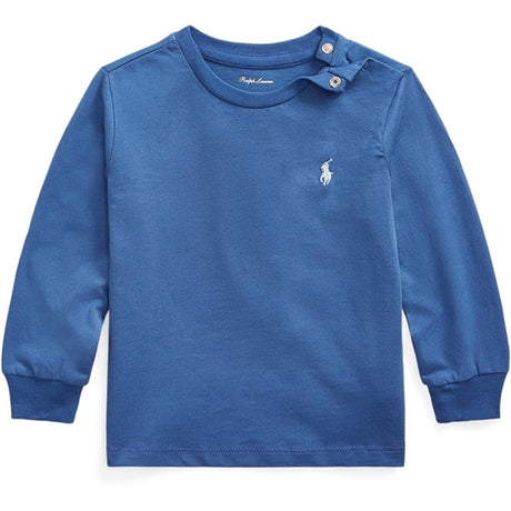 Ralph Lauren Baby Strikk Genser M. Knap Liberty Blue