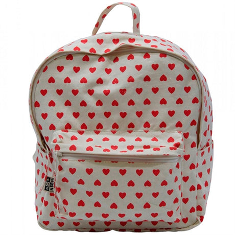 BONTON Red Canvas Rygsekk Lille