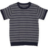 Copenhagen Colors Navy/Cream Comb. Strikk T-shirt