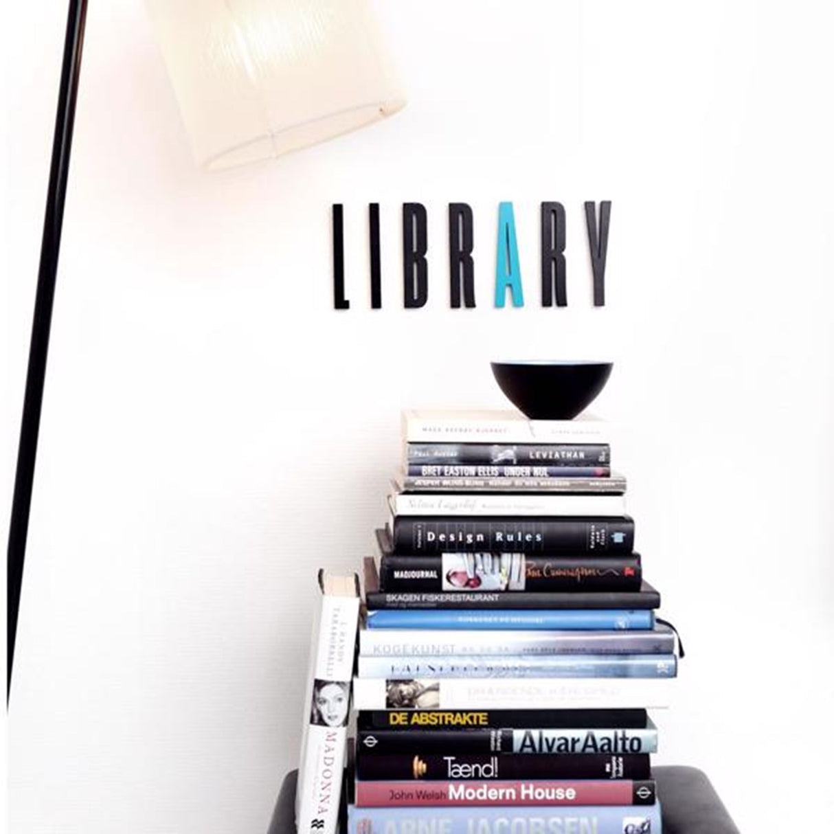 Design Letters ABC Tre bokstaver Grå