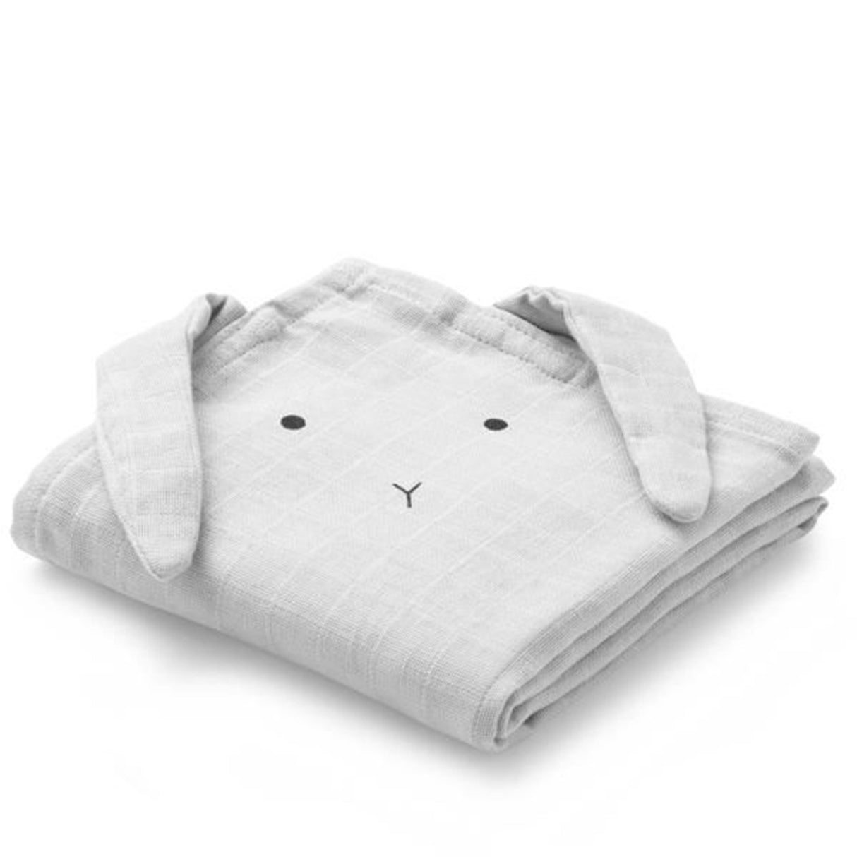 Liewood Hannah Muslin Cloth Rabbit 2 Pack Dumbo Grey