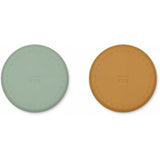 Liewood Harvey Silikone Opdelt Tallerken 2-pak Peppermint/Golden Caramel Mix