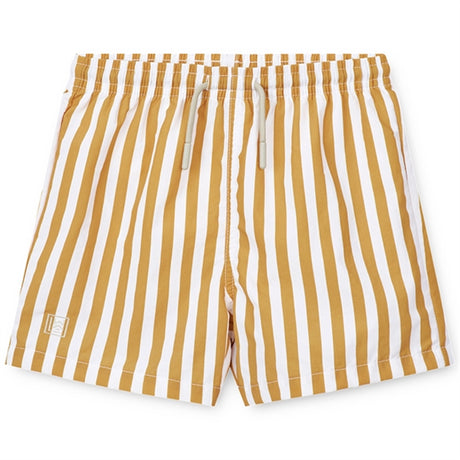 Liewood Duke Badeshorts Stripe Yellow Mellow/White 2