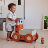 MODU 3-in-1 Baby Walker Burnt Orange/Dusty Green