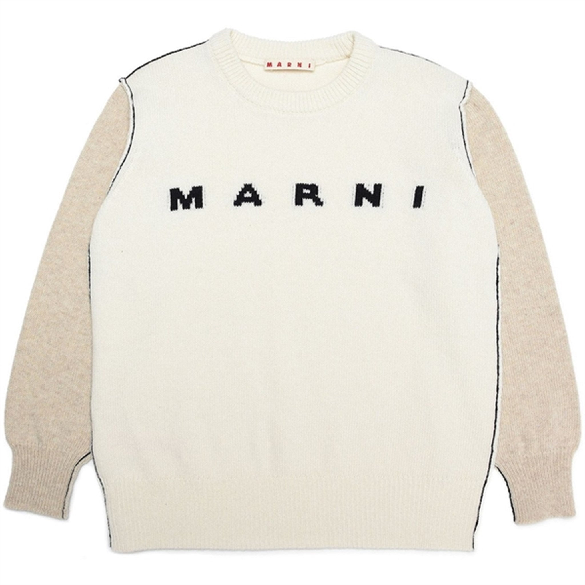 Marni Milk Ull Strikk Sweater