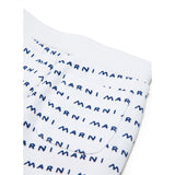 Marni White Blue Logo Sweatpants 4