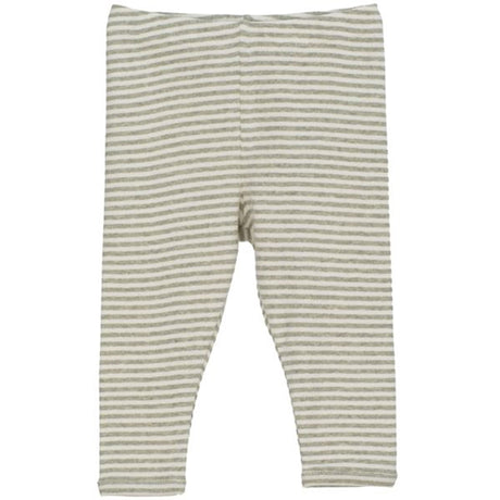 Serendipity Baby Stripe Leggings Sage/Ecru