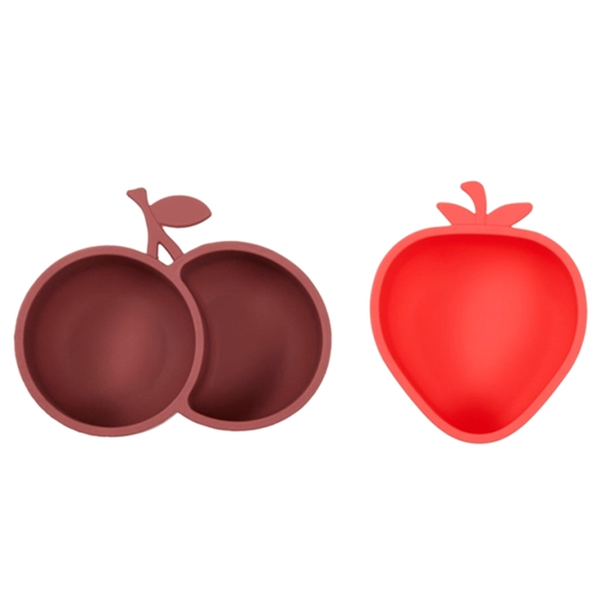 OYOY Yummy Snackboller 2-pakning Jordbær og kirsebær Cherry Red/Nutmeg