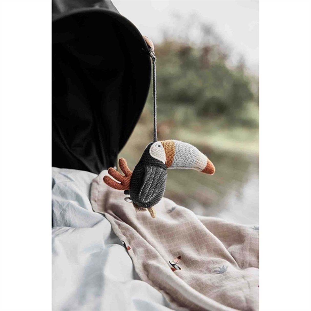 OYOY Toucan Muslin Stoffbleie 2-pakning Clay / Caramel