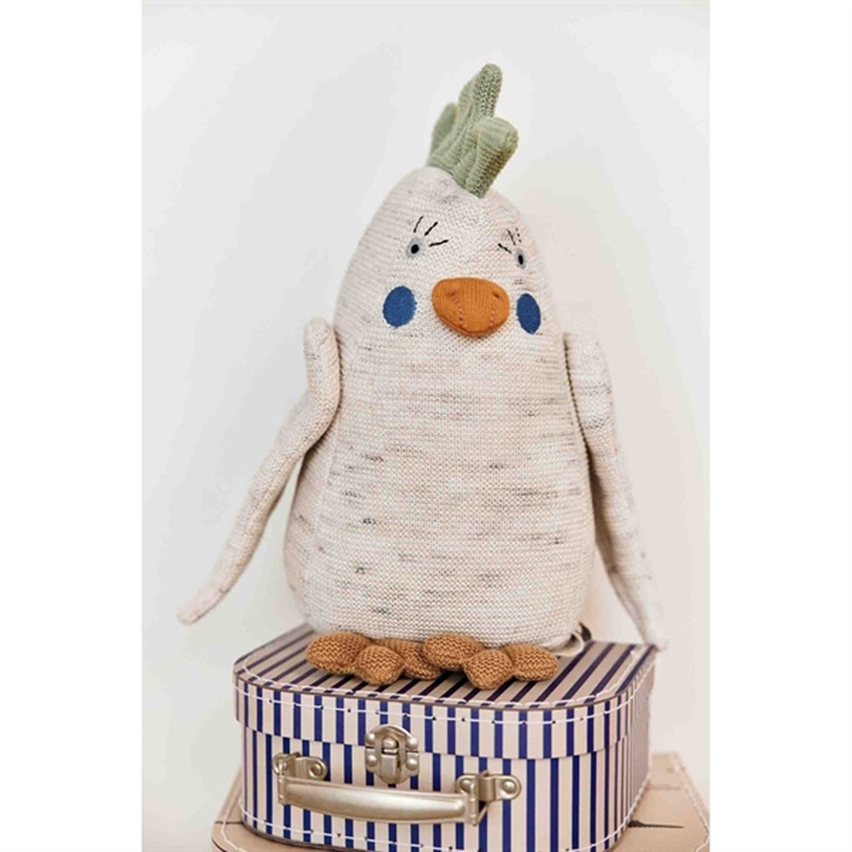 OYOY Mini Koffert Crocodile & Stripe 2-pakning Beige