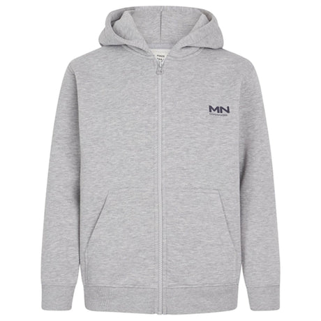 Mads Nørgaard Standard Hudini Zip Collegegenser Grey Melange