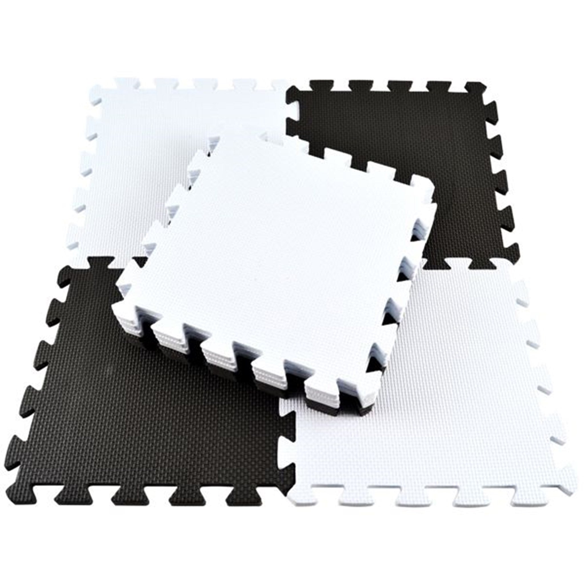 Magni Floor Mat Puzzle White/Black 10 Pieces