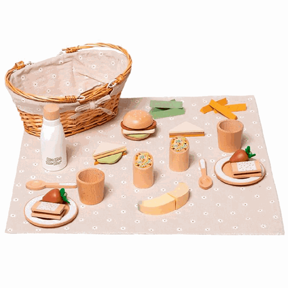 MaMaMemo Wooden Picnic Set