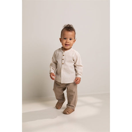 MarMar Grey Sand Gingham Totoro Skjorte