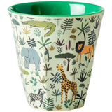 RICE Funky Prints Lille Melamin Børnekop 6-pak